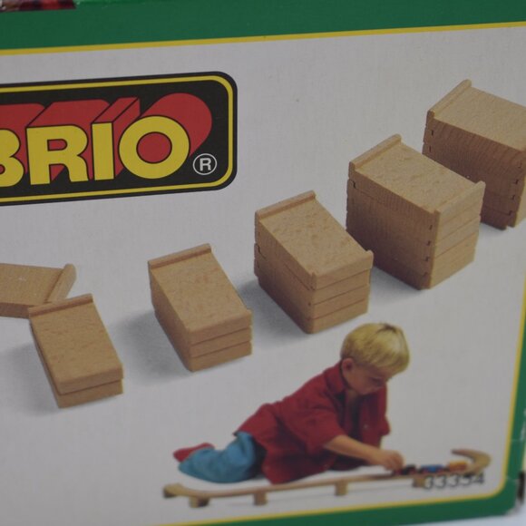 Brio Railway 33354 Wooden 60 Pieces Graded Supports Vintage Track Risers Thomas - Picture 6 of 7